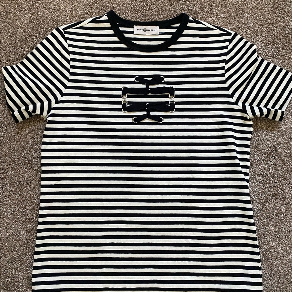 Striped Tory Burch Shirt - Size M